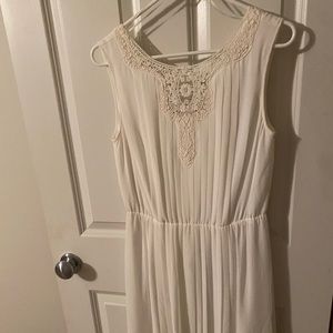 Off white dress that makes all the boys love you